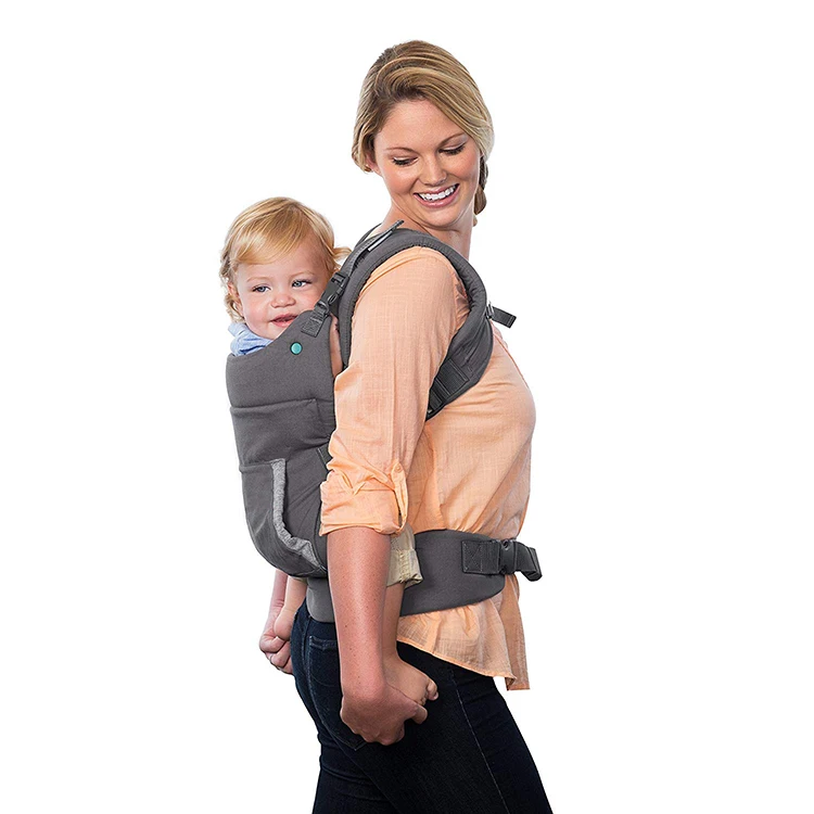 Soft Comfortable Front Facing Baby Carrier Backpack with Removable Canopy Hood