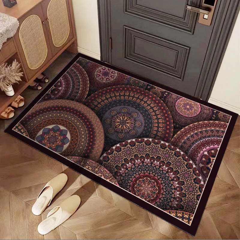 Коврик на дверь по индивидуальному заказу моющийся винтажный коврик маленький в стиле бохо Ультра мягкий для пола ковер входа