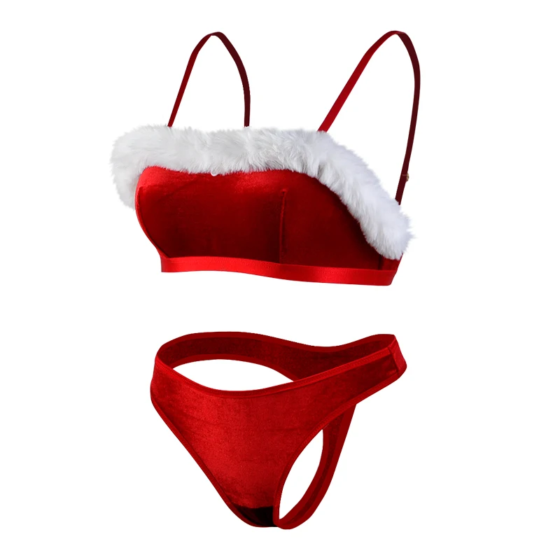 Girls Sexy Romantic Characteristic Bra and Panty Set Red High Quality Bra & Brief Set