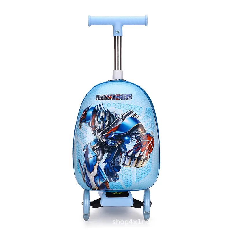 2022 Hot Sale Kids Skateboarding Suitcase Travel Luggage Children Trolley School Bag Travel Smart Luggage Wheeled Suitcases