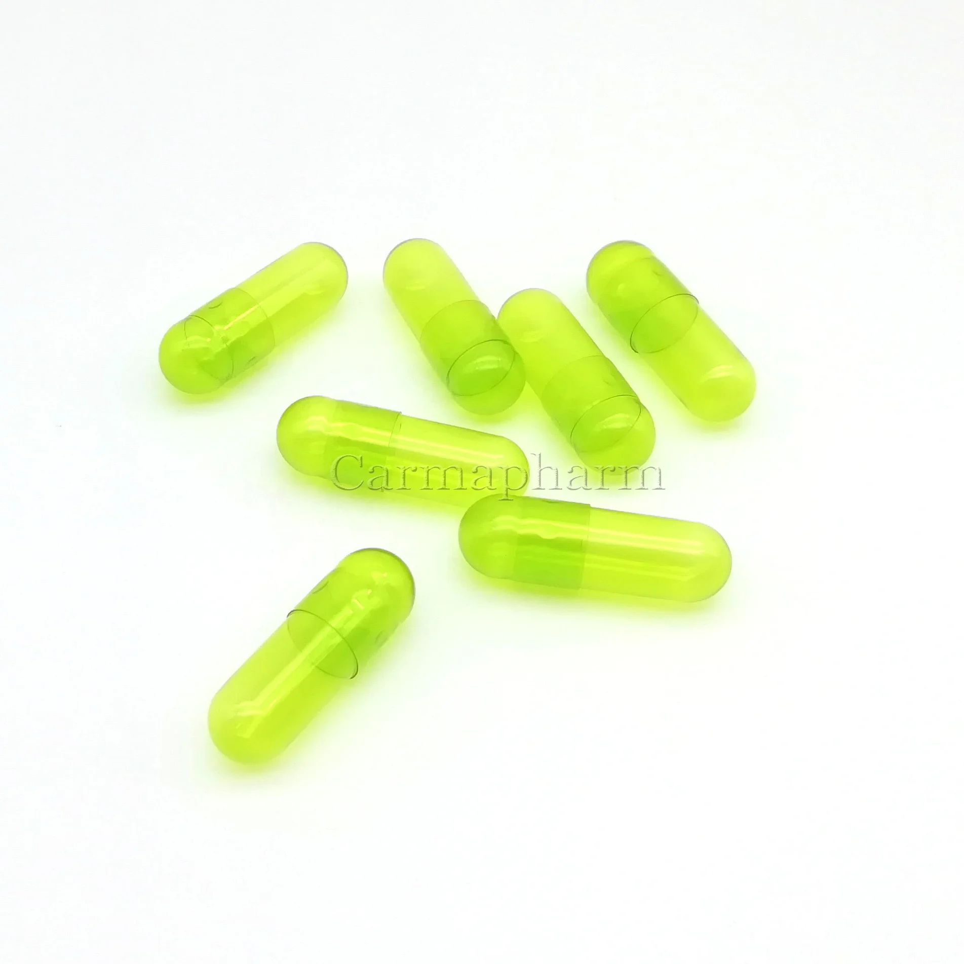 Orange Halal hard gelatin empty capsule shells size 0