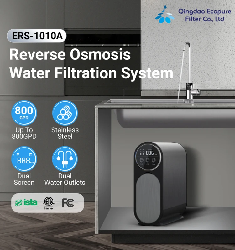 TDS Dual Water Outlets Water Purification Systems Residential Reverse Osmosis 1000 Gpd ro water filter system