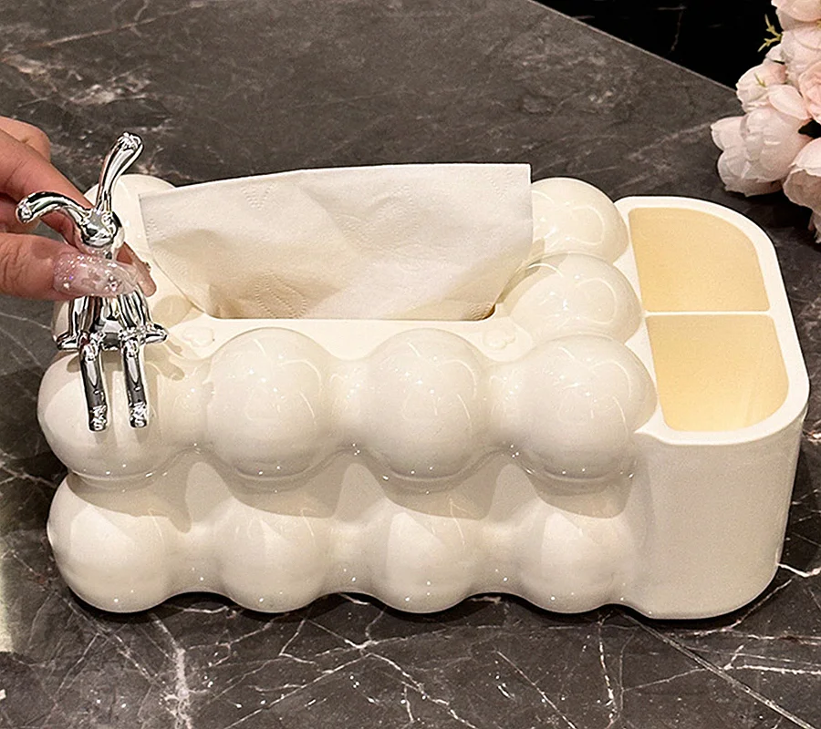 Tissue Holder Home Wet Tissue Storage Box Desktop Toilet Paper Storage Case Napkin Dispenser Plastic Tissue Box