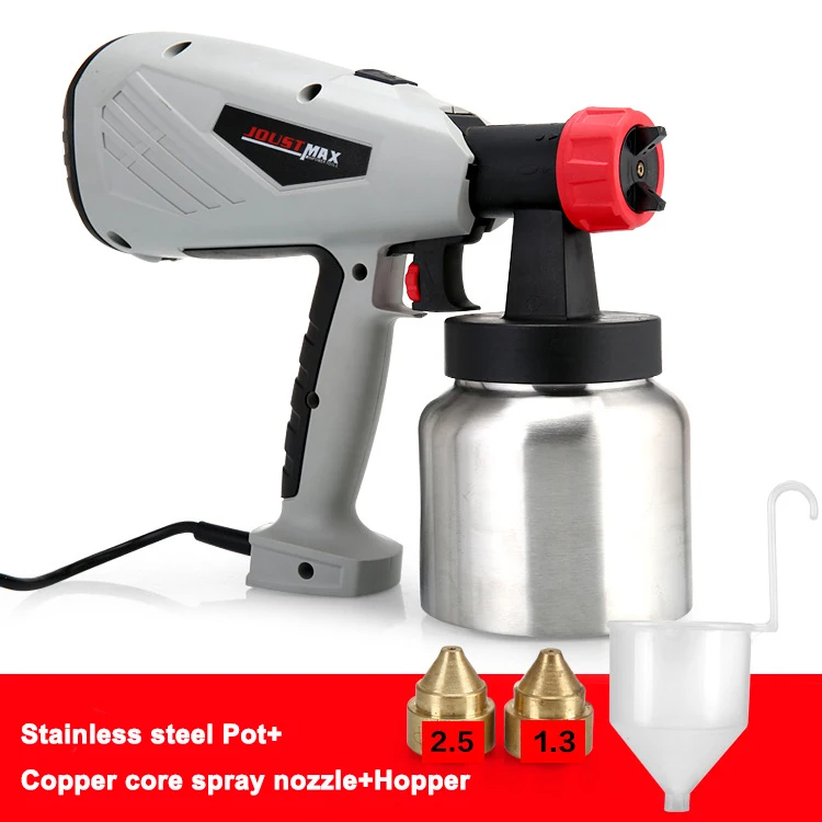 800ML High-Power Handheld Electric Spray Gun 800W High Pressure Airless Paint Sprayer for Latex Paint for DIY Projects