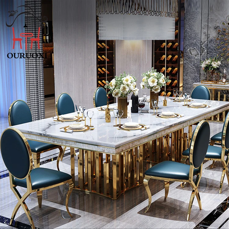 Living room furniture marble stone restaurant marble dining table marble modern luxury dining table set dining tables