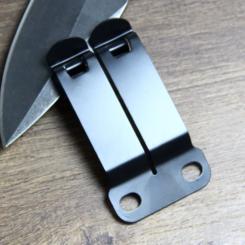 IWB 3CR13 Stainless Steel Belt Clip Grip Hook Loop for Kydex Leather Hybrid Holster Making With Assemble Screw