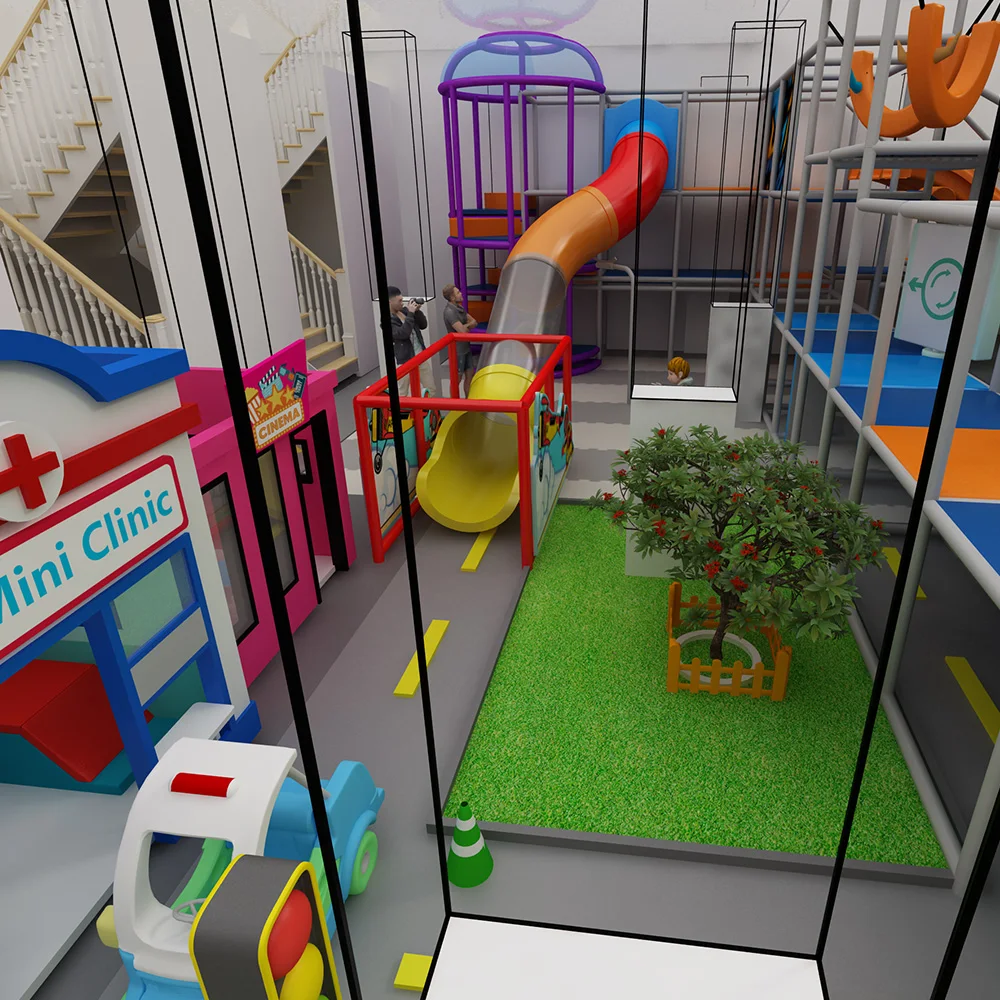 Customized Indoor Family Entertainment Centre Role Play House Cosplay House Small Indoor Playground Soft Play Equipment for Kids