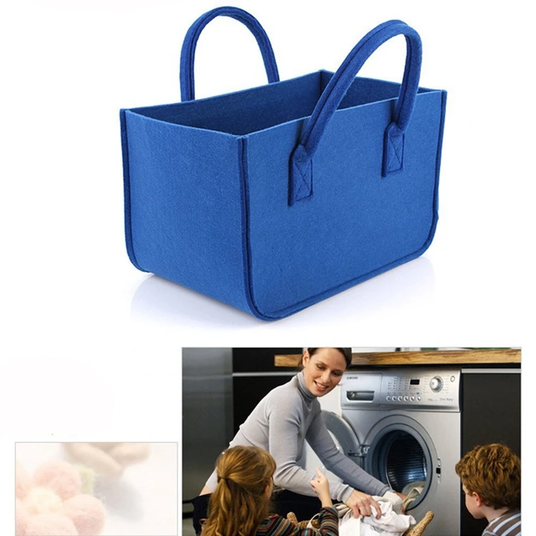 Felt Laundry Packaging Bag Modern Foldable Big Felt Shopping Bags