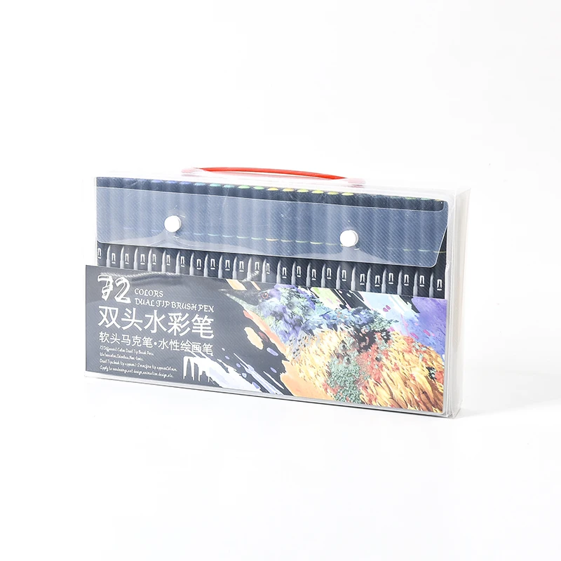 Wholesale Giorgione Marker 72colors Double triangle Tip Pens Watercolour Brush For Supplier