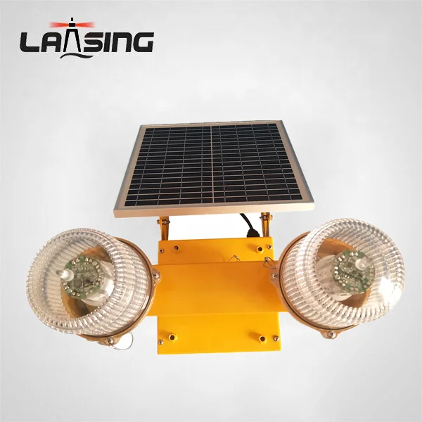 DLT32D двойной светодиодный солнечный авиационный сигнальный фонарь для навигации летательного аппарата, двойной Солнечный световой барьер