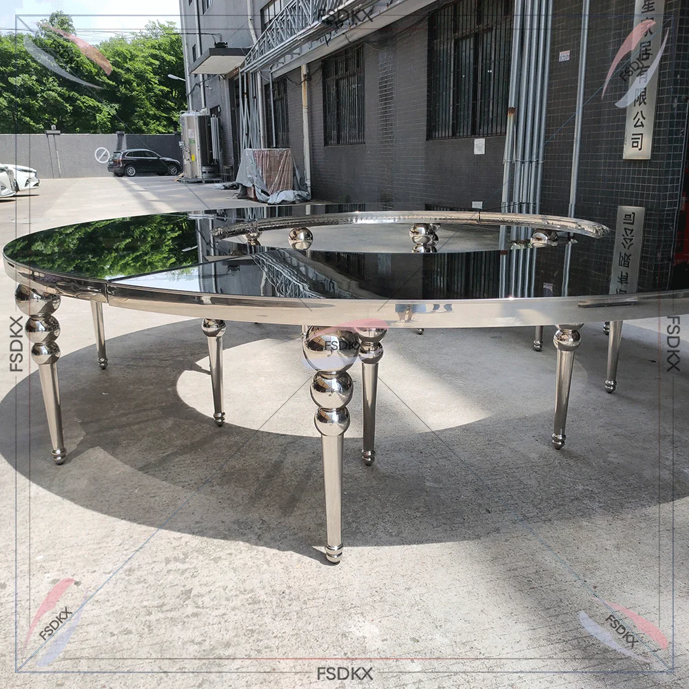 Banquet Round Serpentine-Table Antique Style S-Shape-Banquet-Table Reception S