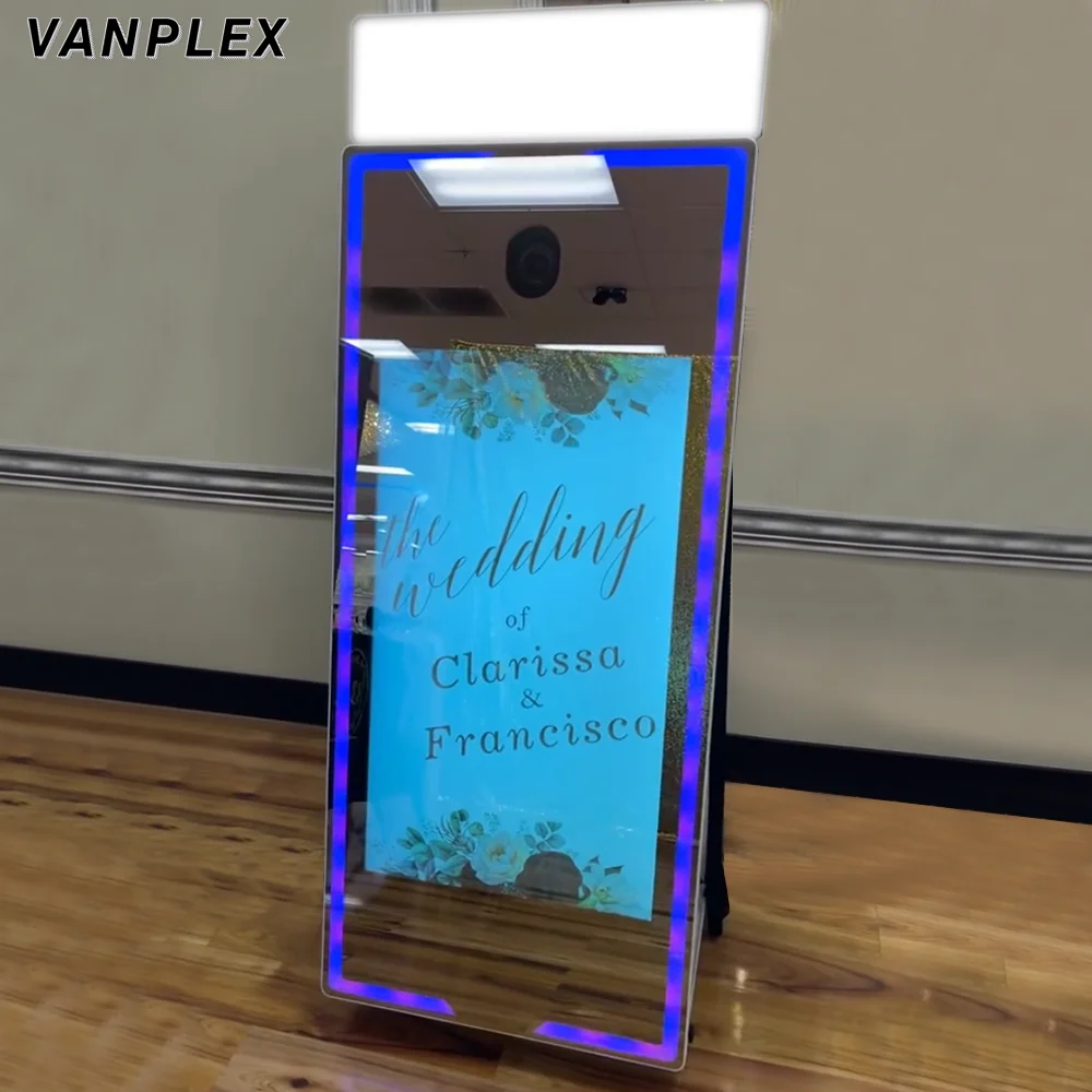 43inch big screen magic mirror booth photo 65 photobooth mirror espejo led para selfi