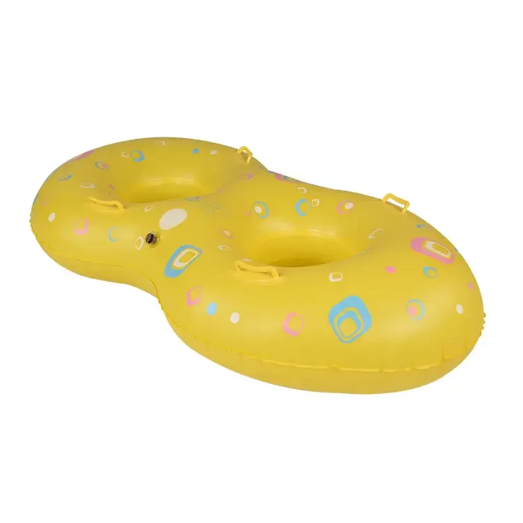 Wholesale Double Person Kid-Friendly PVC Inflatable Swimming Ring EN71 Certified Pool Float Water Play Sports Summer Children