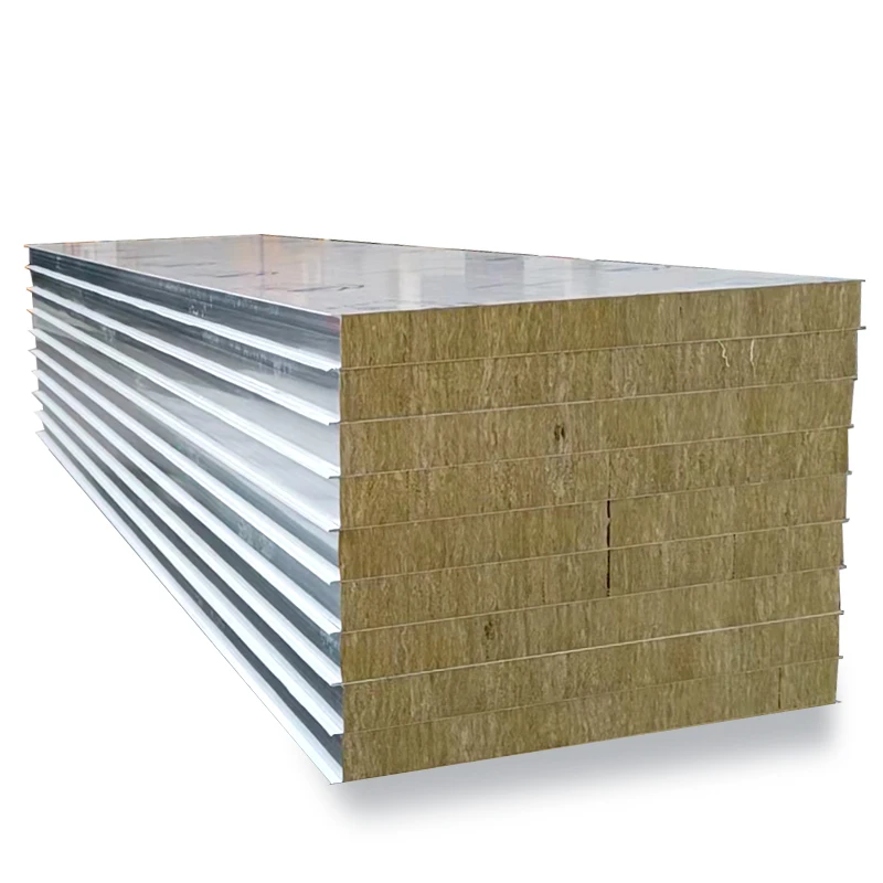 Wall Fire Proof Rock Wool Ceiling Roof Sandwich Panels