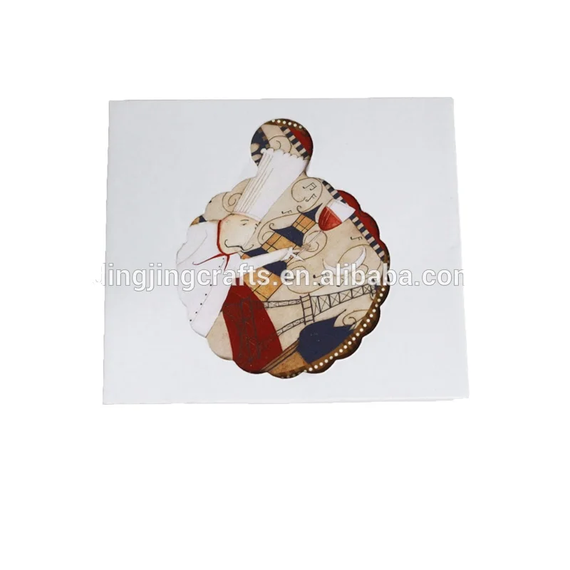 Home kitchen heat resistant durable ceramic trivet mat/hot pot holder pads with flower design for sublimation