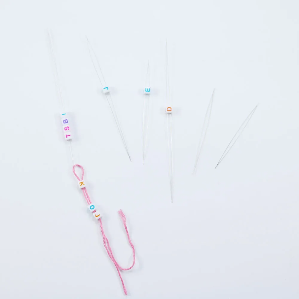 Wholesale Beading Big Eye Needles Seed Beads Needles Large Eye Collapsible Beading Needles For Jewelry Making