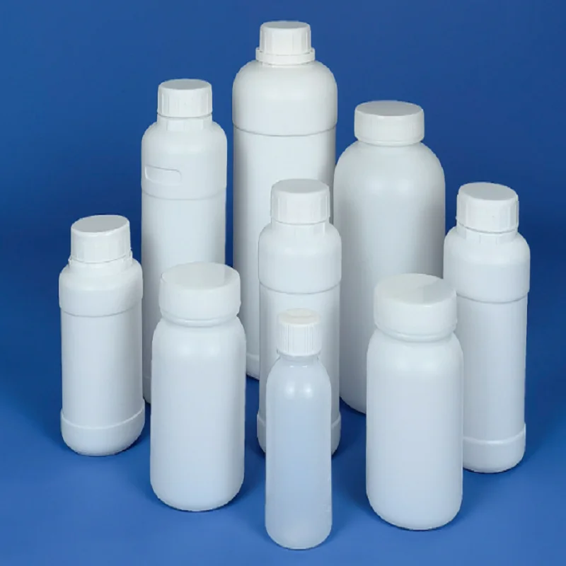 HDPE химическая коричневая отдельно упакованная пластиковая бутылка для хранения лабораторных лекарств