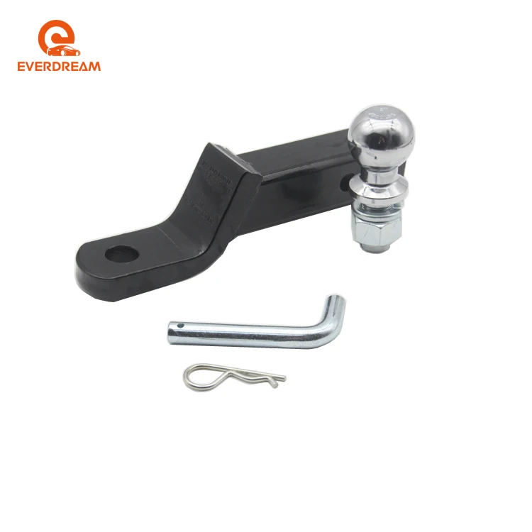 Steel Rear Trailer Towing Hook 2-Inch Receiver & Trailer Hitch Ball Mount