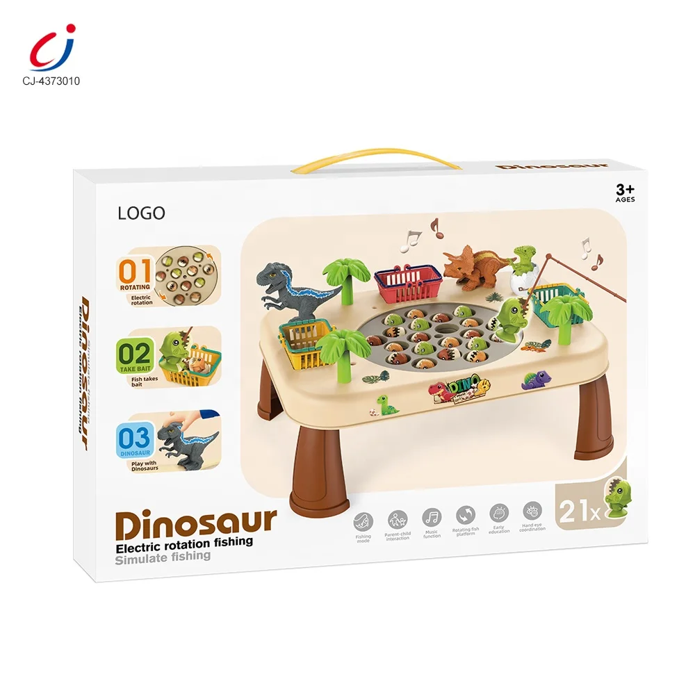 Chengji bo fishing toys game battery operated hand-eye coordination spinning parent-child interactive happy fishing toys