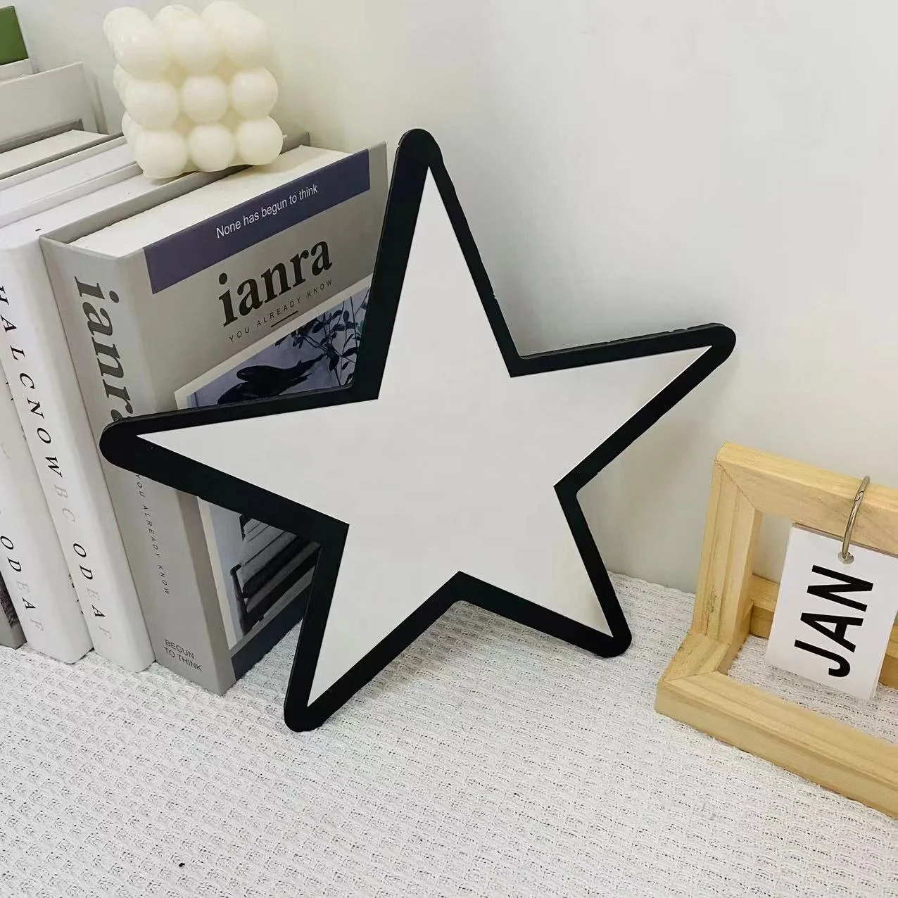 Cartoon Moon Mirror Custom Design Unbreakable Secure Wall Sticker mirrors for Decor Acrylic Mirror