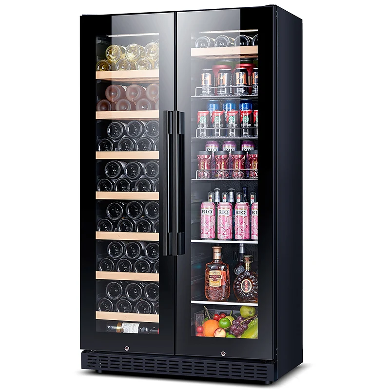 NUELEAD Hot Selling Wine And Beverage Refrigerator Lockable Luxury Beverage Refrigerator