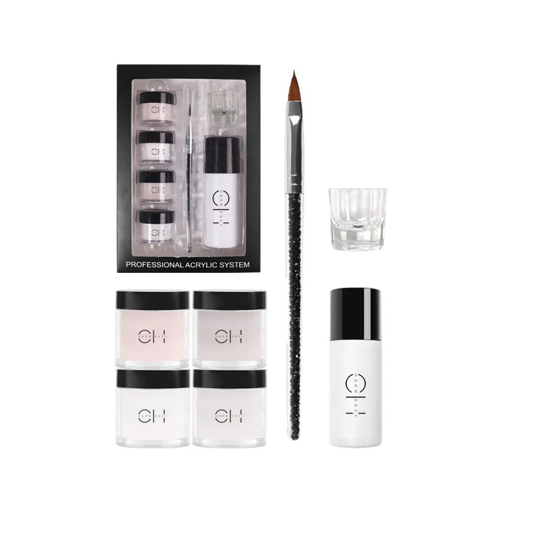 Professional Private Label Custom Nude Clear acrylic Polymer Powder Kit For Nail Manufacturer And Acrylic Liquid Nail Set