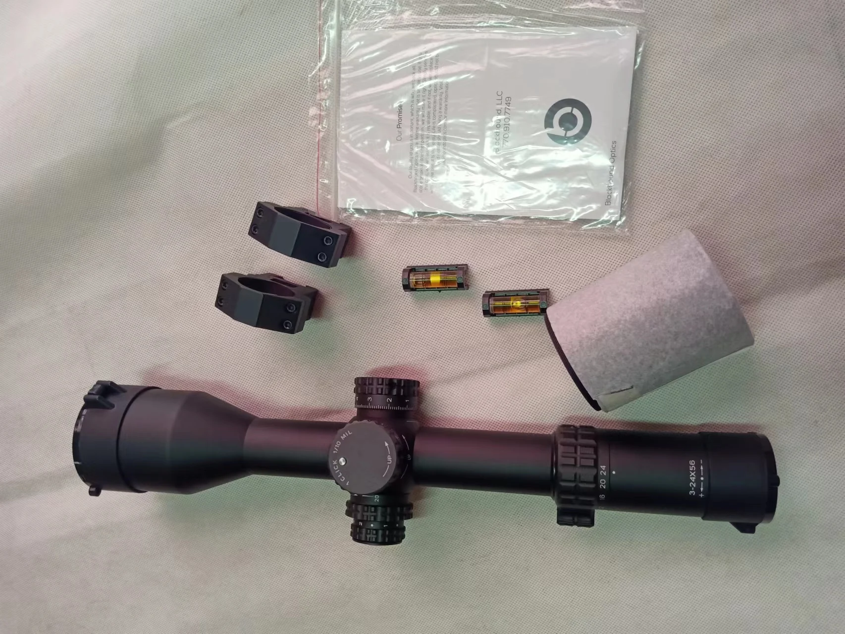 3-24x56  hunting sight Long distance scope FFP ED optical lens 1/10  shockproof 1200G aircraft aluminium tube material
