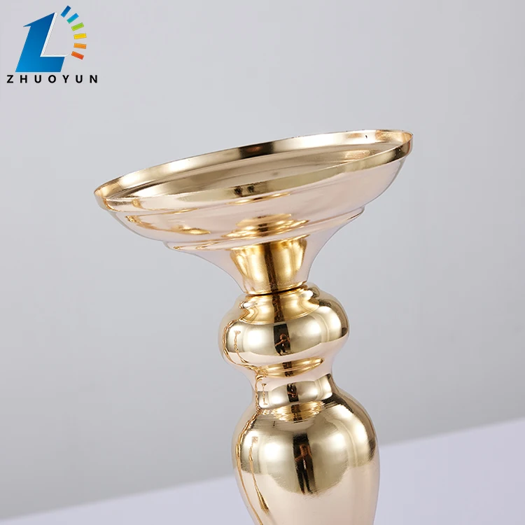 Wholesale Price Festival Party Wedding Decoration Table Centerpiece Gold Iron Metal Vase