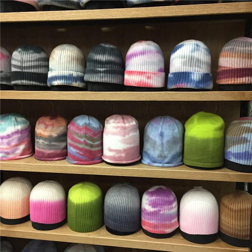 Вязаная шапка для женщин и девушек, теплая вязаная розовая Зимняя шапка в рубчик, новинка 2020, мягкая цветная Вязаная кашемировая шапка