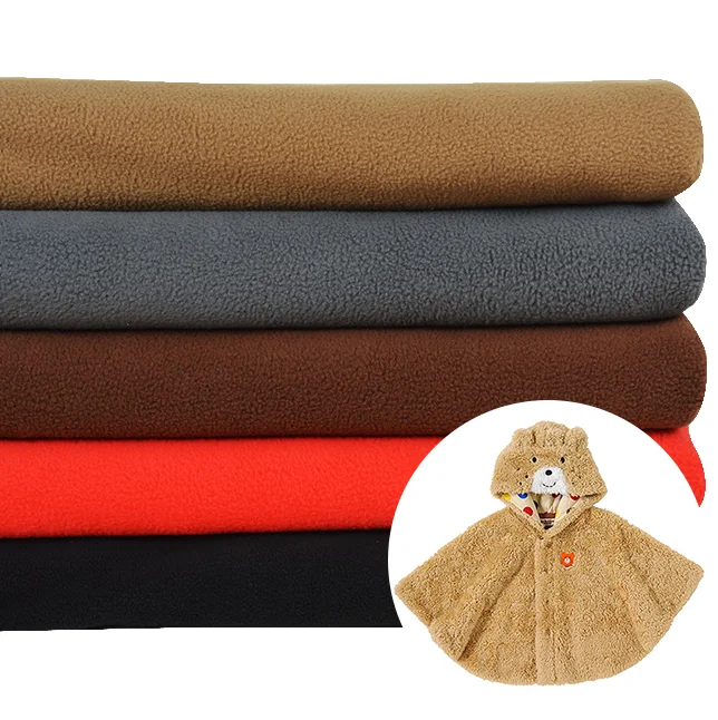 
Fabric Suppliers High Quality 144F Brushed Sueded FDY 150D/100D Double Sides 100% Polyester Polar Fleece Fabric for Jacket 