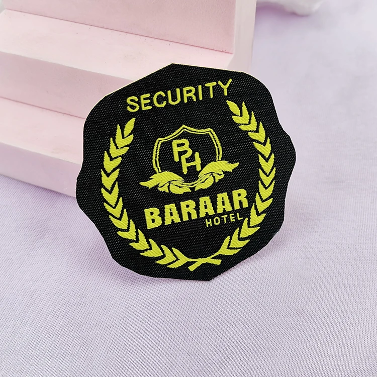 Wholesale Design Custom Personalised Sew Football Team Cloth School Uniform Security Woven Badges  for children