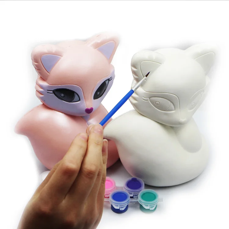 
2020 custom soft slow rising toys for kid create your own foam kawaii mini / jumbo diy Painting squishies 