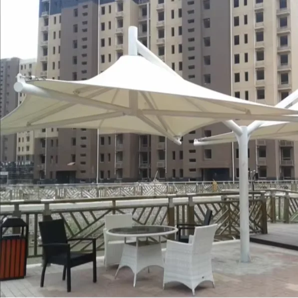 Shed Stretching Building Membrane Structure Sunshade Umbrella Resort Steel Luxury Quick Assembly For Outdoor Garden Hotel