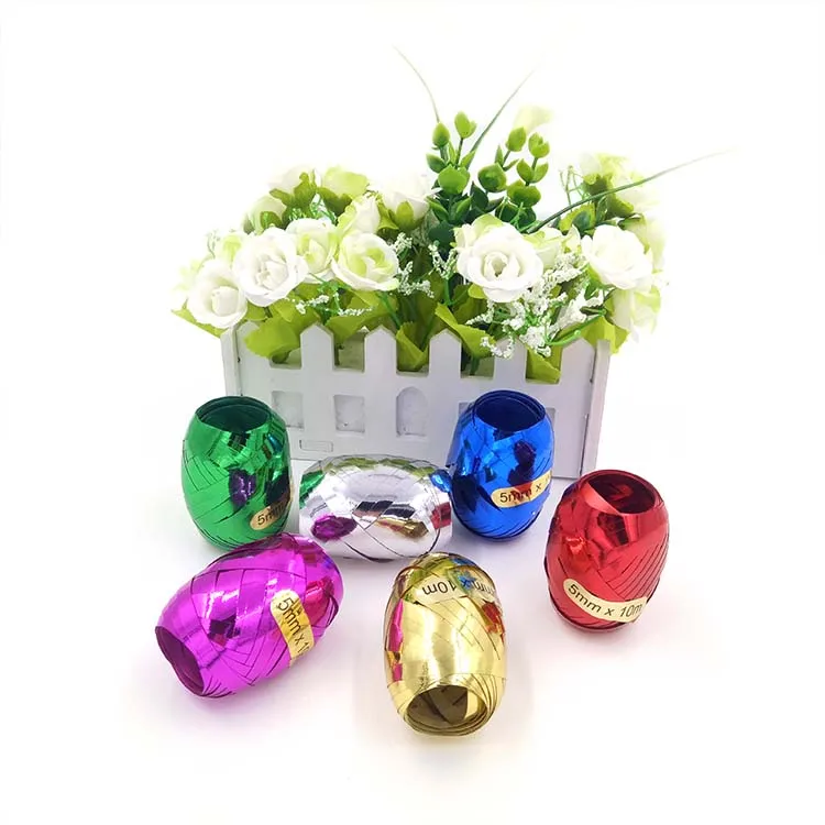 Plastic ribbon egg waterproof, windproof & durable ribbon egg roll for holiday decoration