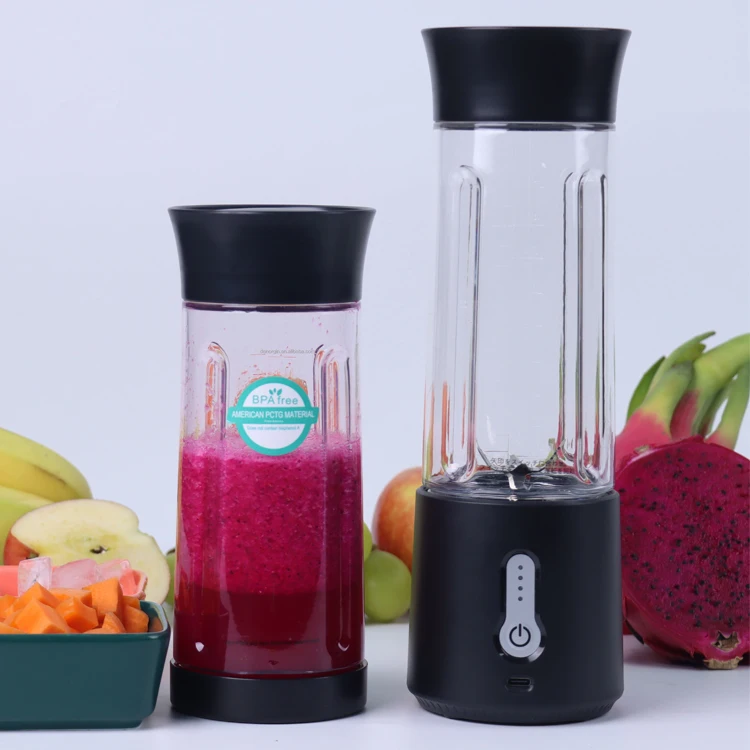 USB Plastic Certificate Blending Functions Pure Copper Motor Rechargeable Household Garage Outdoor use Portable Juicer Blender