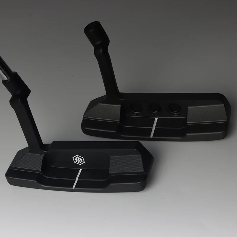 GAMEN right handed black color milled face golf putter competition golf club custom golf putter head