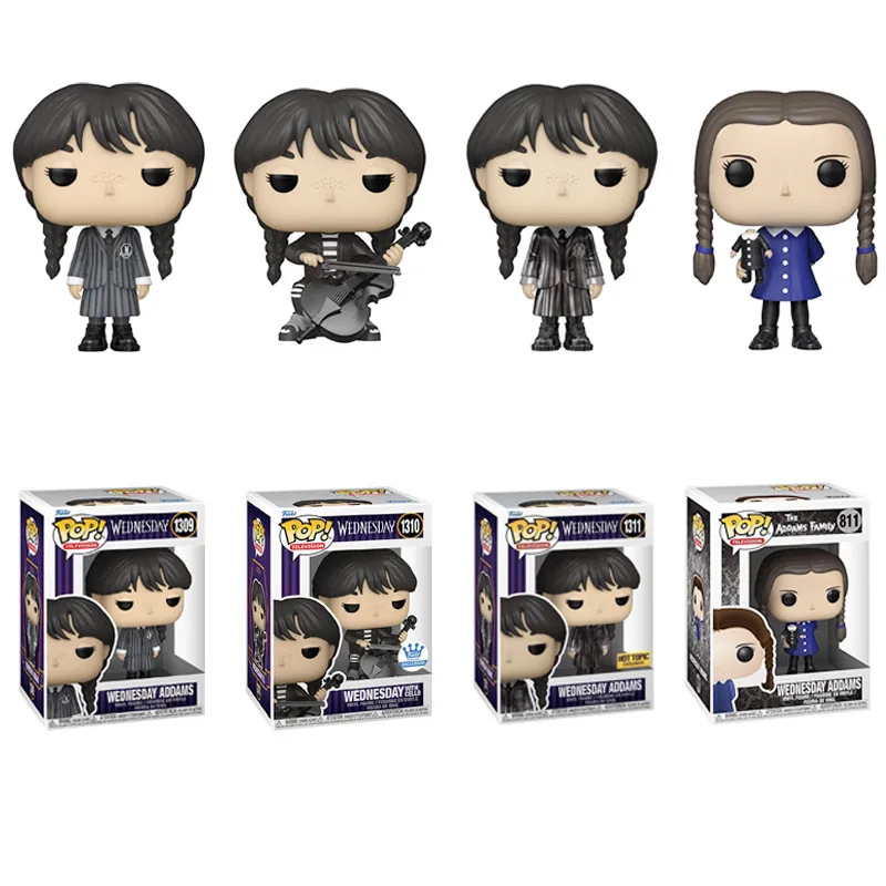 funkoS Pop The Addams family Wednesday 1309 1310 Christina Richie Action Figures Collectible Model Toys Doll