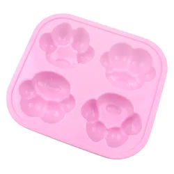 Saffron Cat Paw Silicone Cake Molds silicon dog paw mousse mold Homemade pet muffins cupcakes
