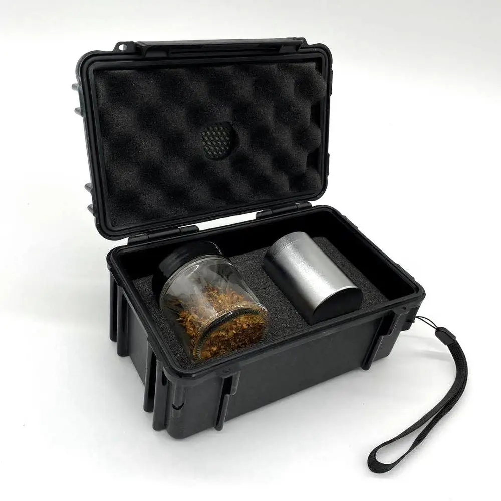 
Manufacturer Customize Logo Hard Plastic Weed Stash Box for grinder 