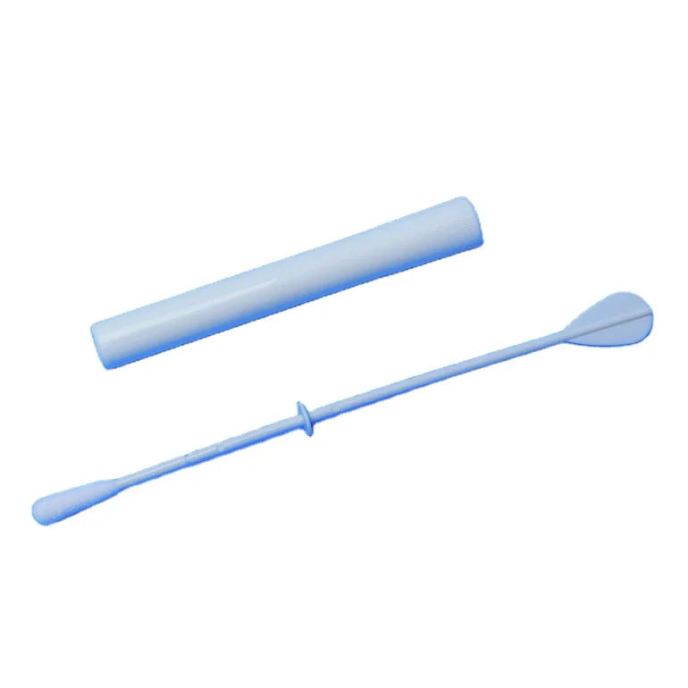 Nasal flocked swab sampler with stopper flocked swab nasopharynx