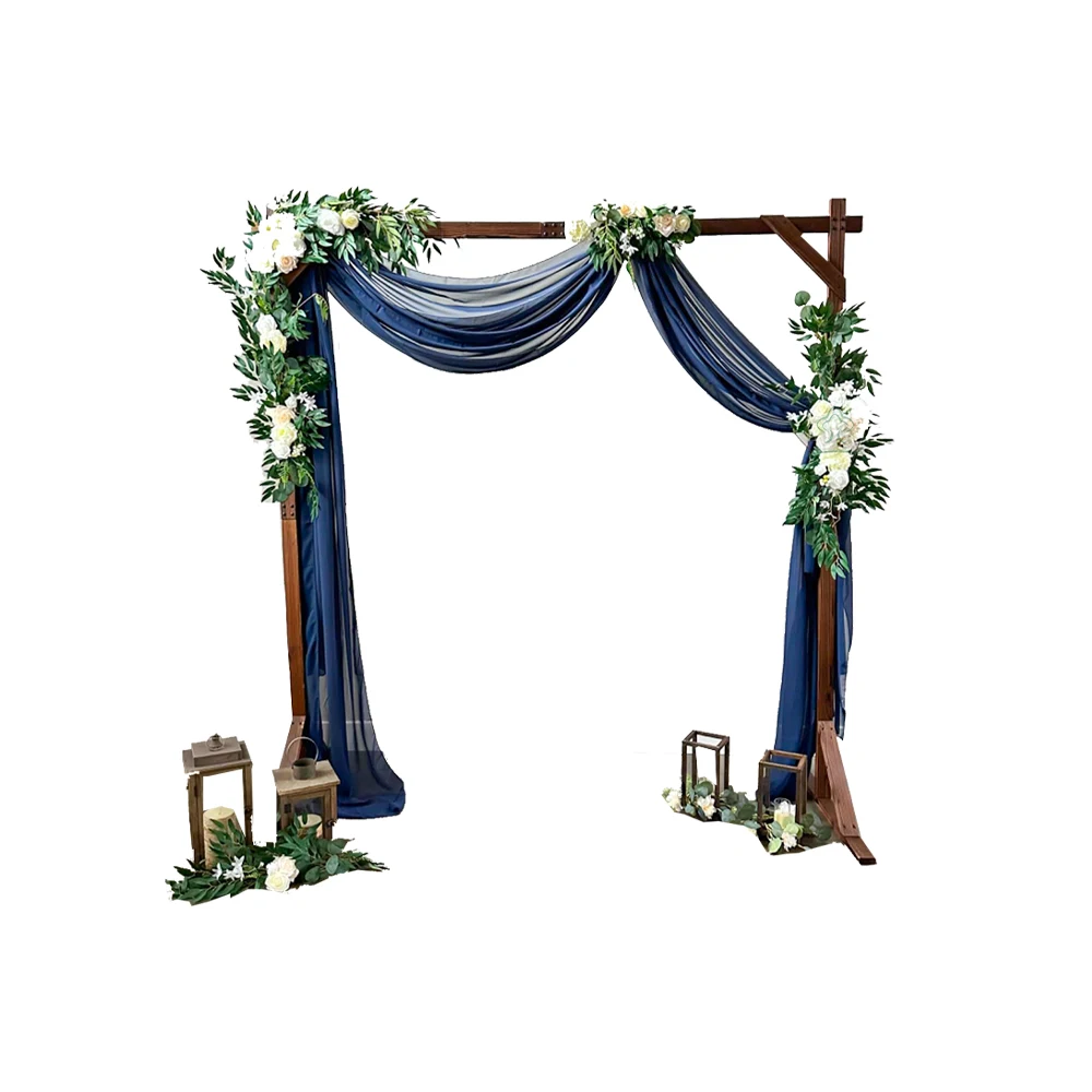 Rustic Boho Decoration Square Wood Wedding Arches Frame for Ceremony Wooden Wedding Arbor Backdrop Stand for Indoor Outdoor