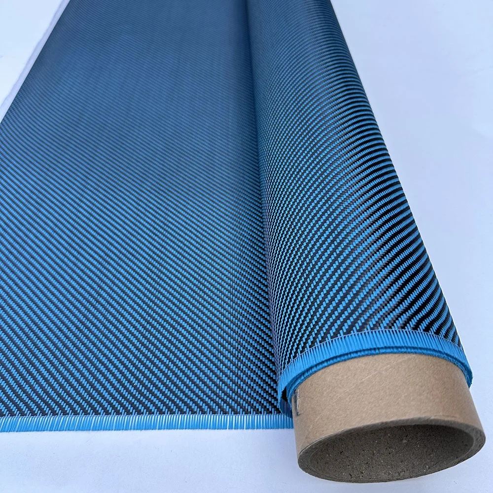 Hot Selling 100% 3k Colored 230g Carbon Aramid Hybrid Fiber Fabric Hybrid aramid cables fiber