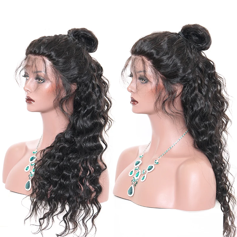 
Stylia Hair Wig Vendors Nature Black Long Indian Curly Full Lace Human Hair Wigs 