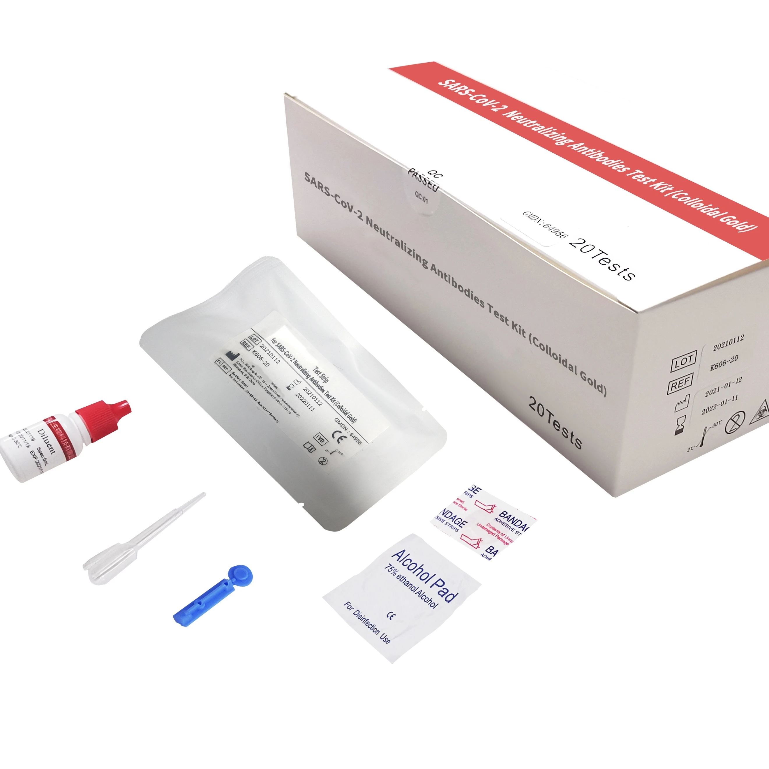 
Nutralizing Antibodies Test Kit Blood Test Colloedal Gold 