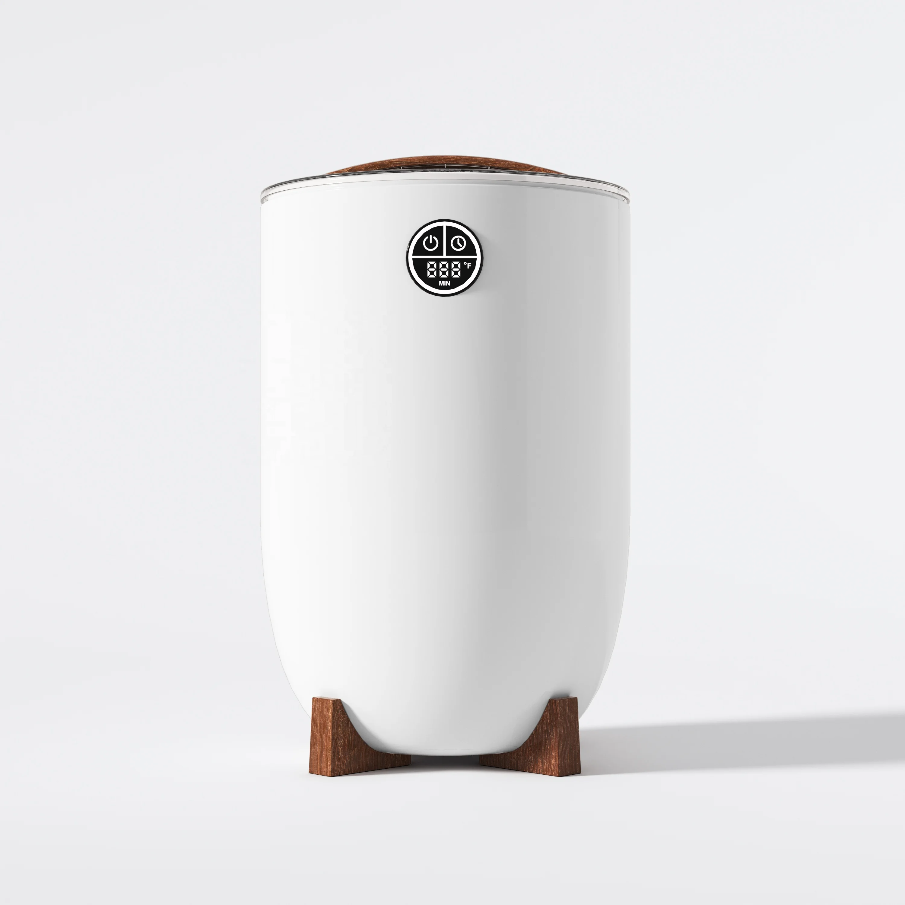 Hot Towel Warmer Bucket with Transparent Lid Fits for Two Large Towels Portable Towel Warmer Bucket with Wooden Handle