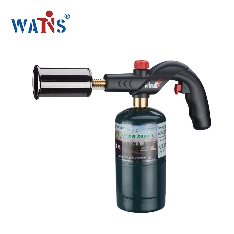 customized logo windproof spray high temperature outdoor barbecue bonfire propane gas lighter