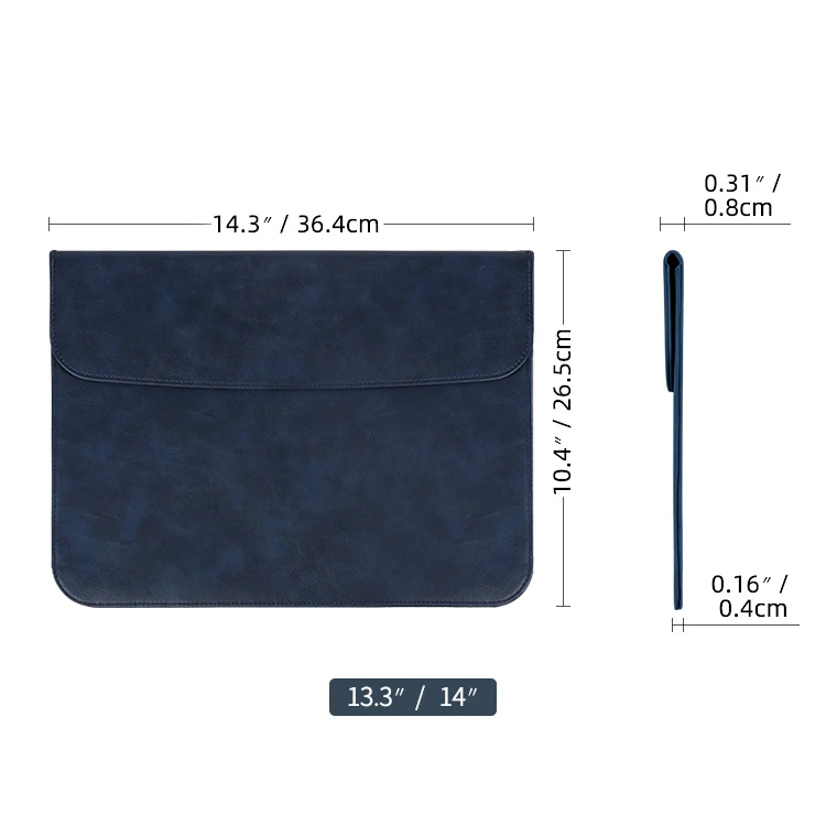 2021 new PU leather laptop bag for MacBook Air 11.6 12 13 15 inch protective case customisable waterproof laptop case sleeve