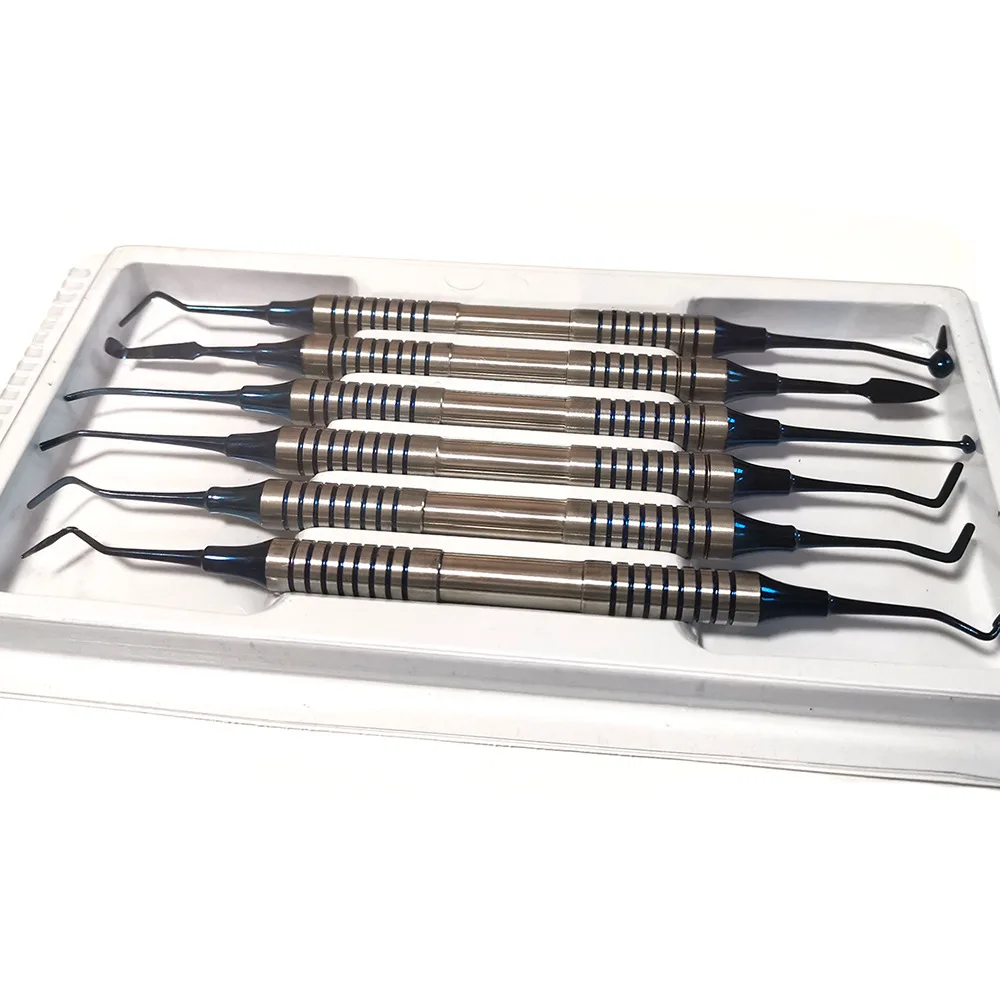 Dental Material Filler Dental Hygiene Kit 6 ine 1 Resin Aesthetic Restoration Set Dental Technician Tools