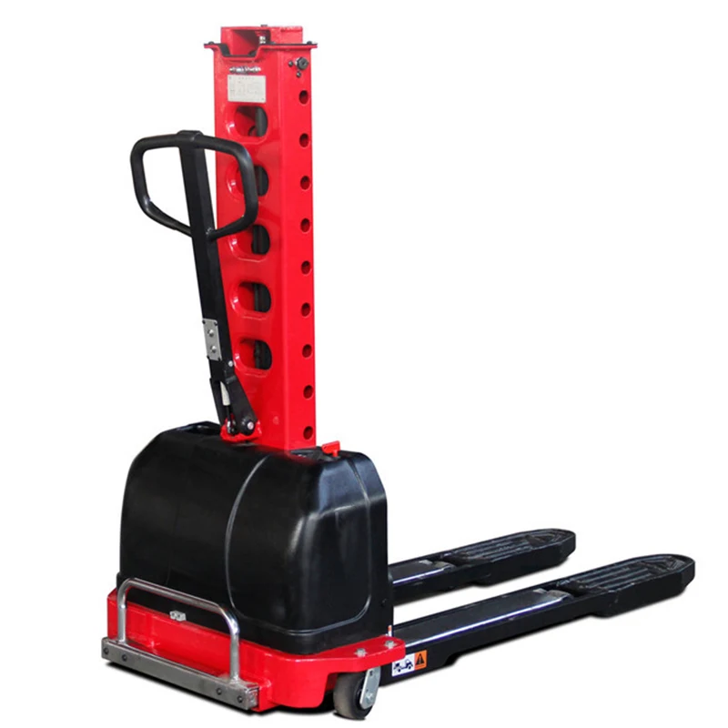 Hot Sale 700kg Lithium Battery Self-Lifting Pallet Loader semi electric self load lifting portable self loading stacker