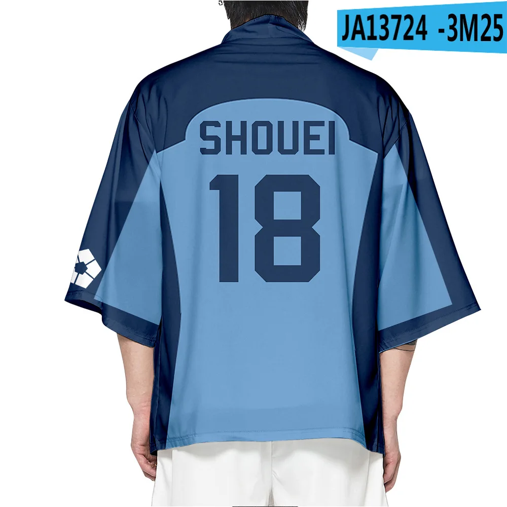 19 Style Blue Lock Isagi Yoichi Chigiri Hyoma Cosplay Party Shirt Short Cloak Clothing Anime Kimono Haori
